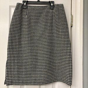 Womens Pursuits Ltd.  Black & White Size 10 Skirt. Tweed. Work Office Lined